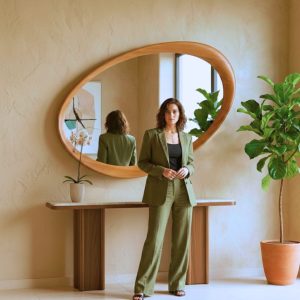 miroir en bois​