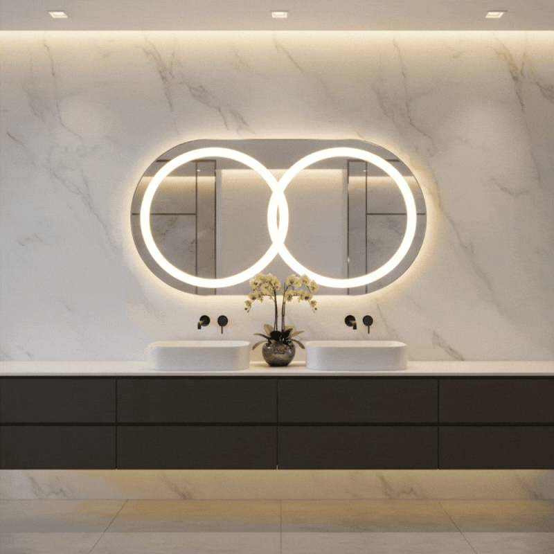 miroir led salle de bain​