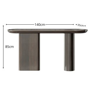 console en bois massif