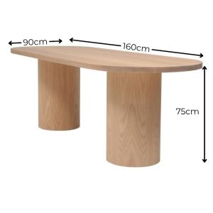 table ovale en chêne