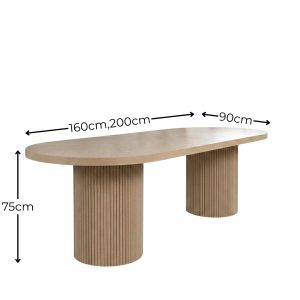table à manger en bois massif