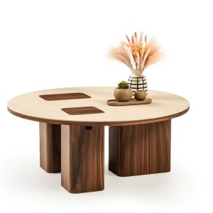 table ronde noyer
