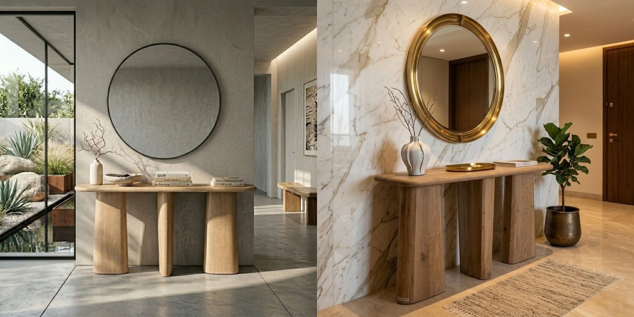 Console entrée moderne