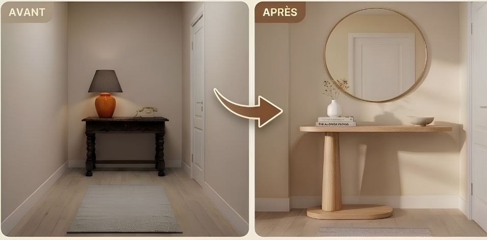effect d'une table console