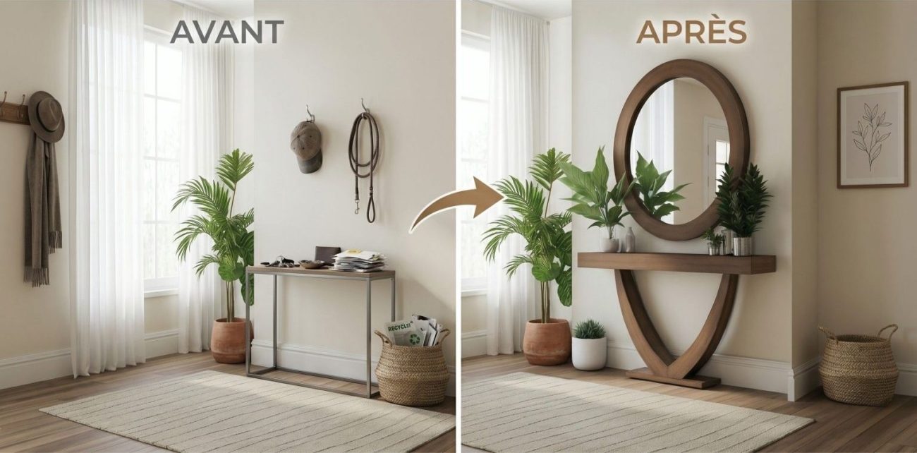 console mirroir