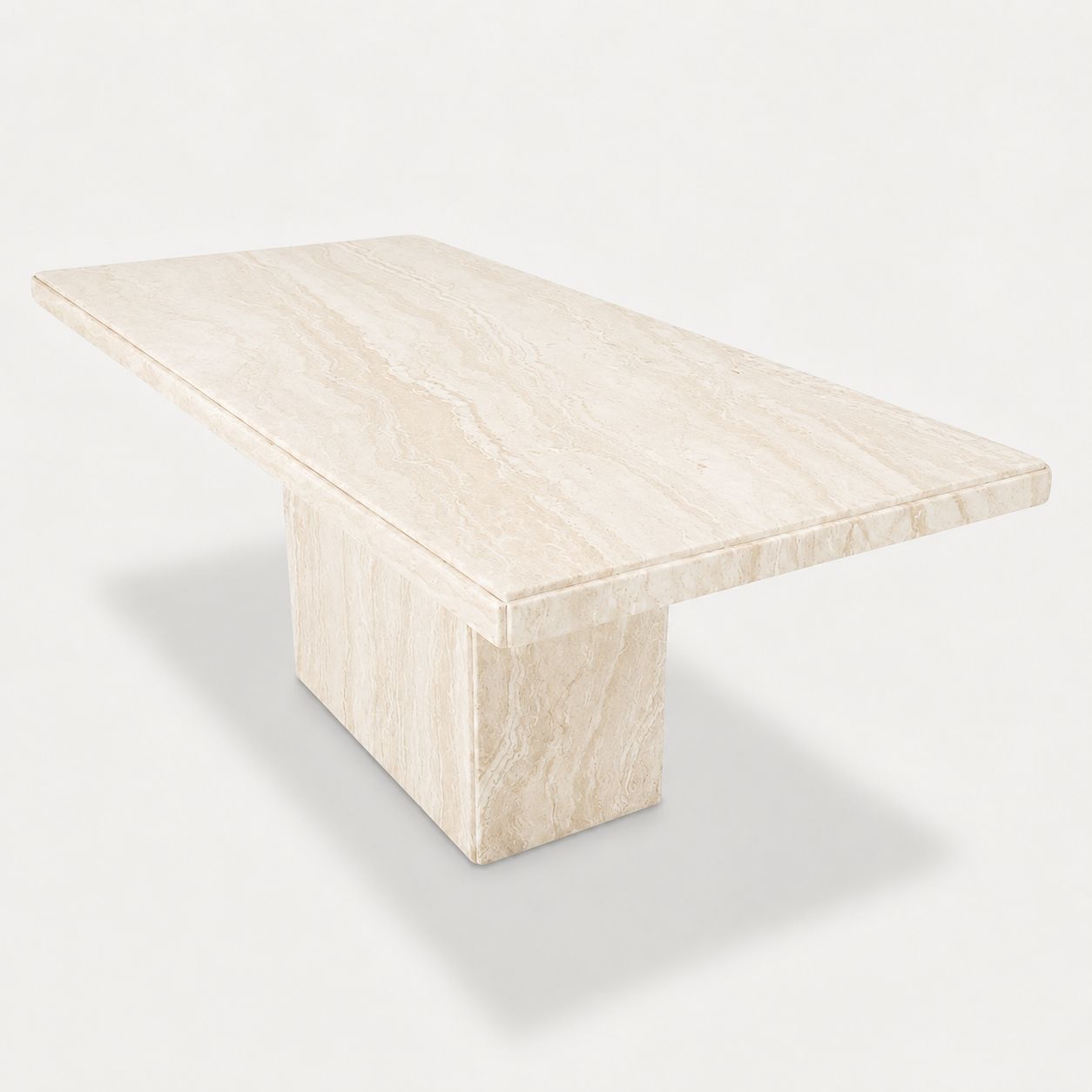 Table en pierre Travertine, Table en pierre – Image 1