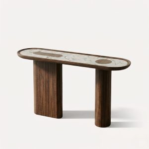 console en bois massif