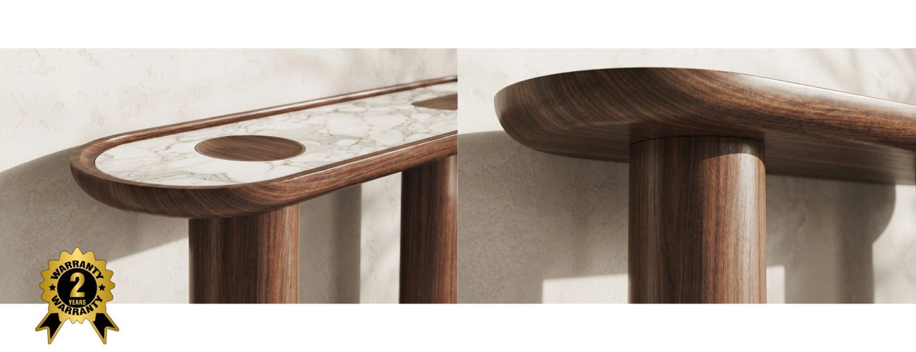 console en bois massif