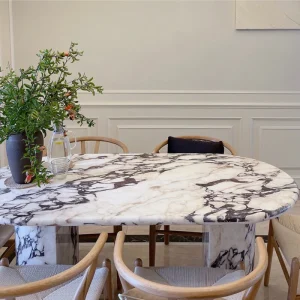 table à manger marbre moderne