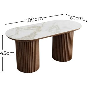 Siena, table basse effet marbre​ – Image 3