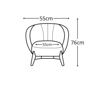 Soltis, fauteuil scandinave jaune – Image 3