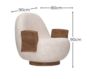 Fernie, fauteuil en tissu – Image 3