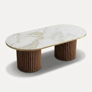 Siena, table basse effet marbre​