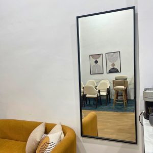 Noira, miroir mural métal noir – Image 2
