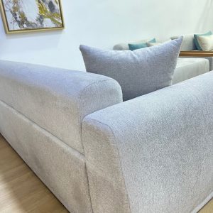 NORDIK, salon d angle gris, plateau bois – Image 5
