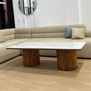 OPALE, table basse céramique effet marbre – Image 4