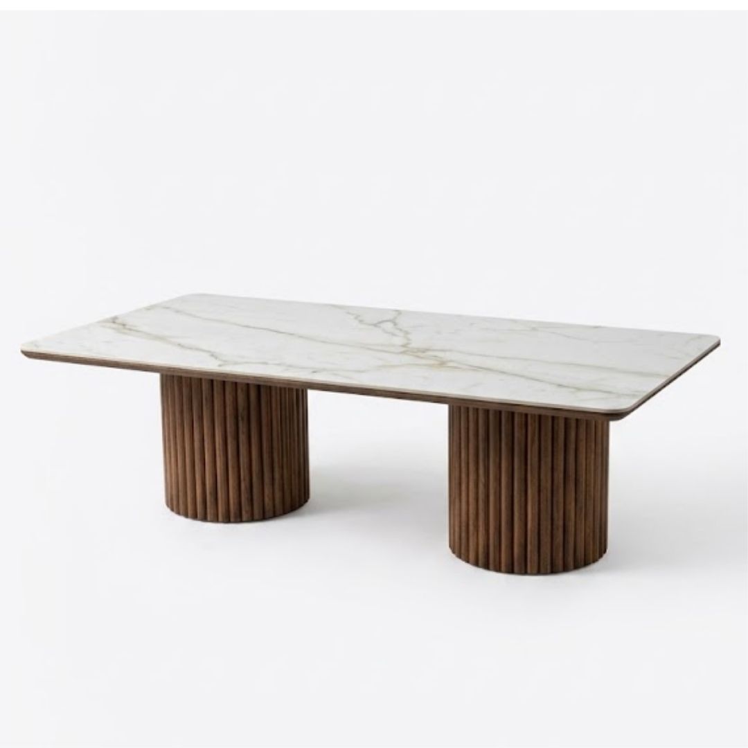 Table basse ceramique marbre OPALE, table basse céramique effet marbre – Image 1