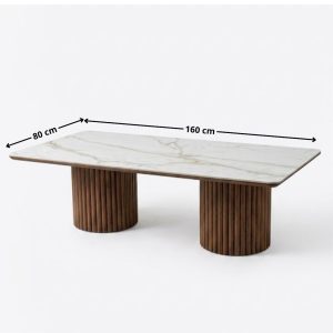 OPALE, table basse céramique effet marbre – Image 2